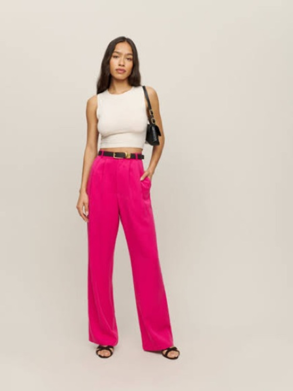 Reformation Mason Trouser - Pink - size 0
